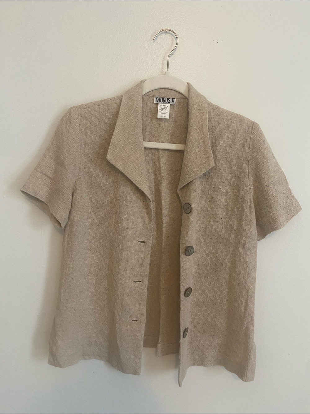Vintage Taurus II Linen Blend Blouse- Size 4P
